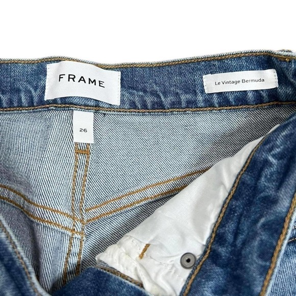 FRAME Le Vintage Bermuda Shorts Size 26 - Picture 4 of 9